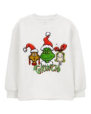 Toddler Grinch Fuzzy Pullover