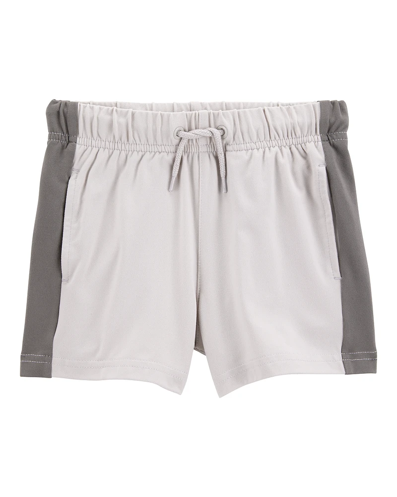 Toddler Solid Knit Shorts - Gray