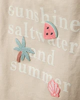 Toddler Sunshine, Saltwater and Summer Graphic Tee