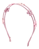 Toddler Floral Headband - Pink