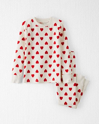 Toddler Organic Cotton Pyjamas Set Hearts