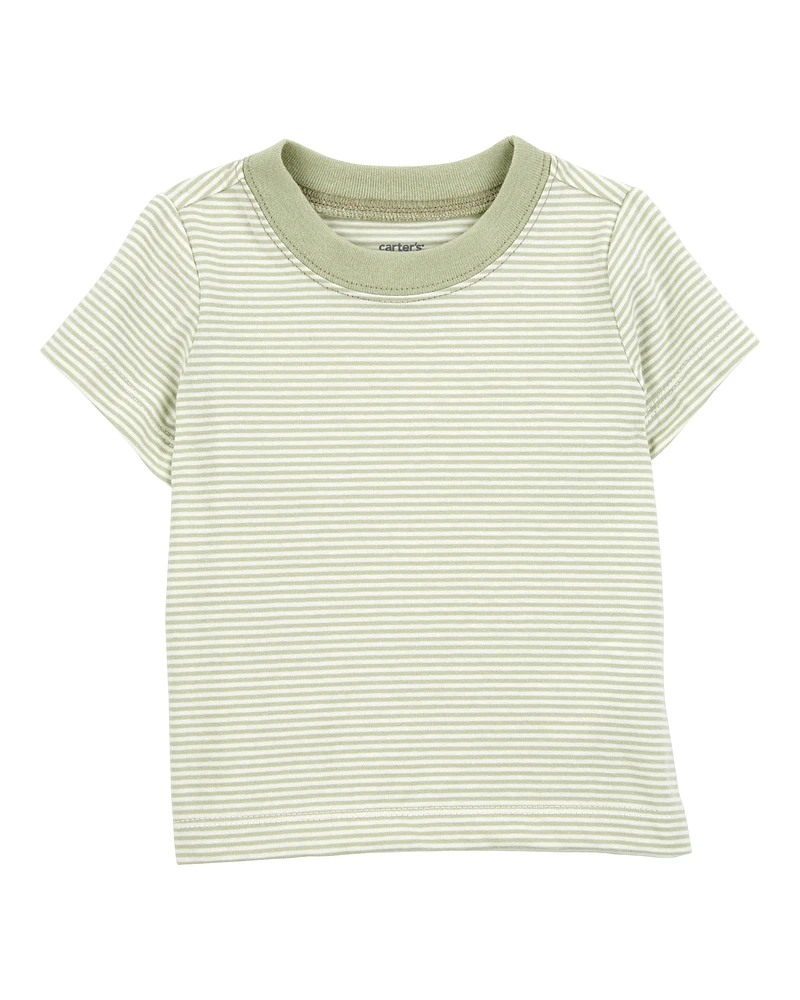Baby 2-Piece Tee & Shortall Set - Olive