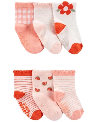 Toddler 6-Pack Striped Socks