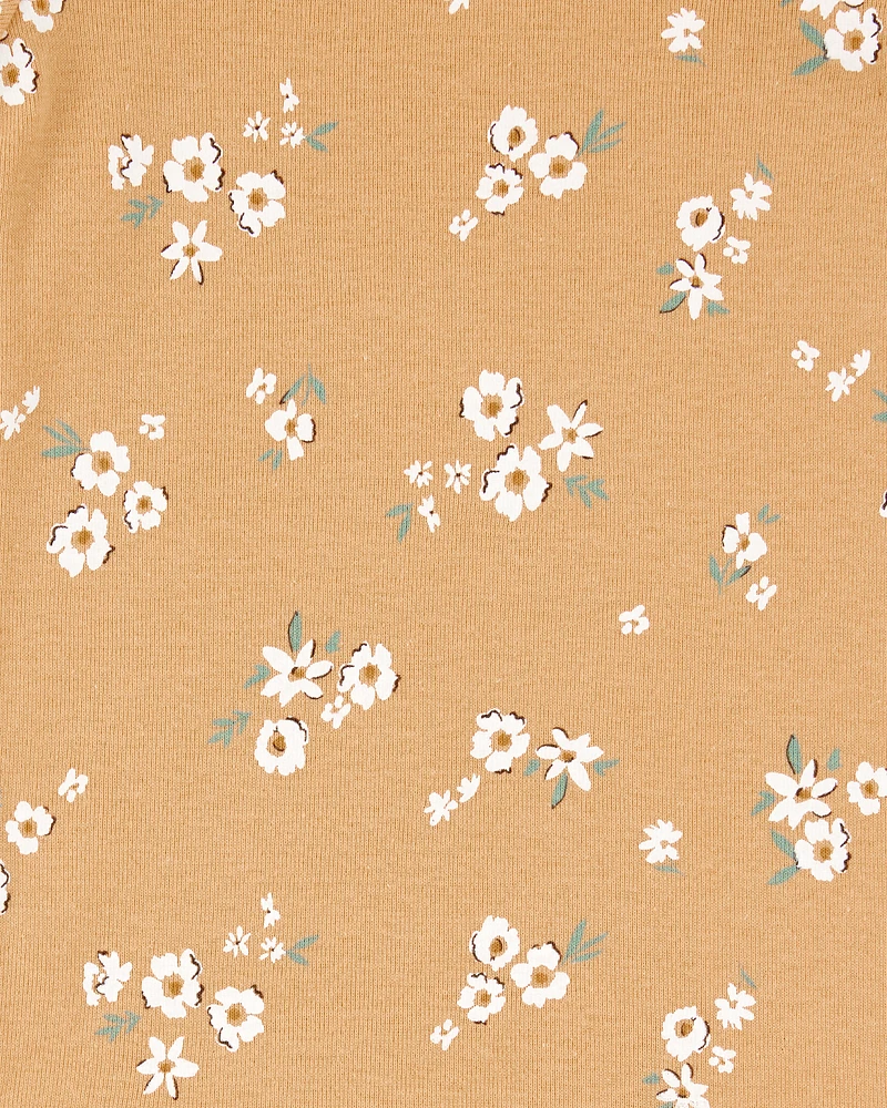 Baby 5-Pack Floral Short-Sleeve Cotton Bodysuits