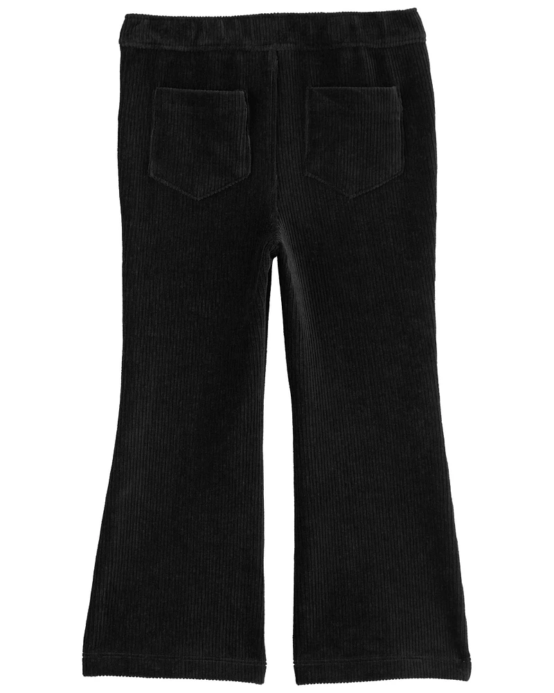 Toddler Pull-On Velour Flare Pants