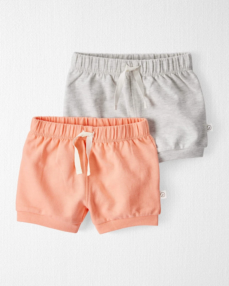 Baby 2-Pack Organic Cotton French Terry Shorts