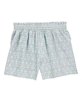 Kid Geo Print Flowy Pull-On Shorts