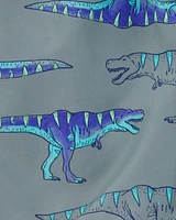 Kid 2-Piece Dinosaur Rashguard & Swim Trunk Set