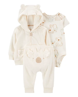 Baby 3-Piece Koala Little Jacket Set