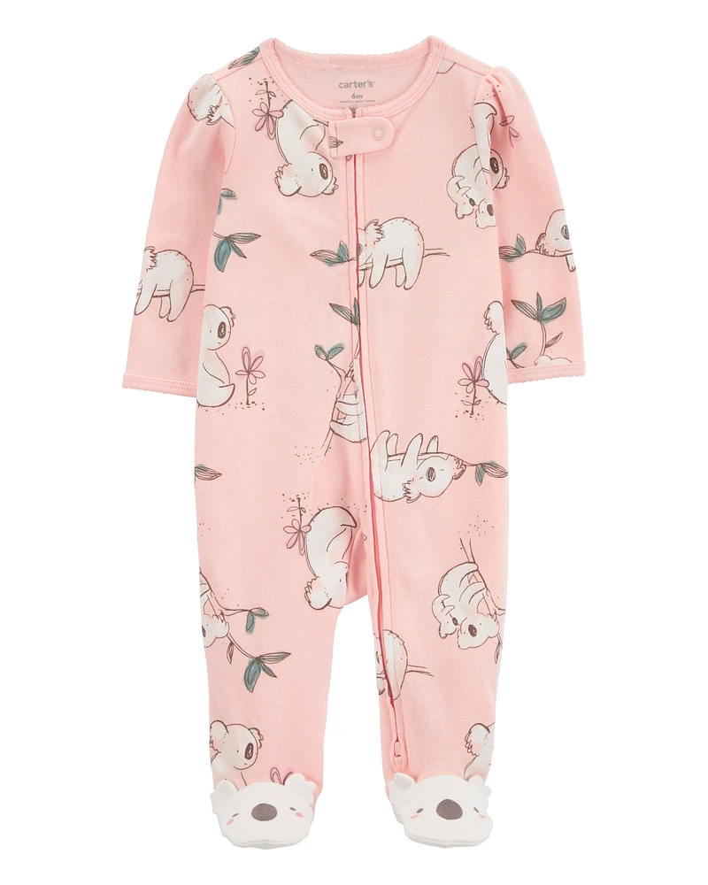 Baby Koala 2-Way Zip Cotton Sleeper