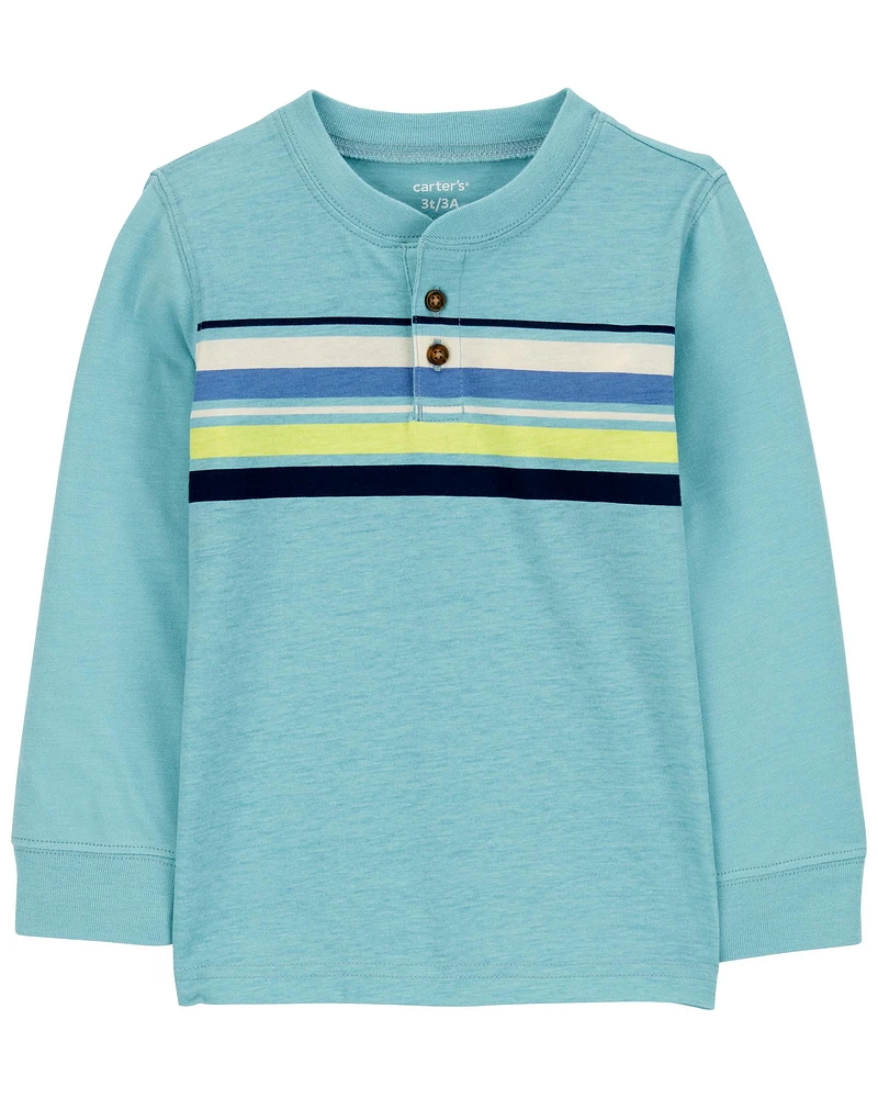 Baby Striped Henley Tee