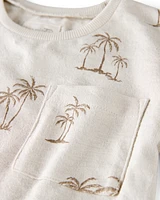 Toddler 2-Piece Palm Tree-Print Set Made with Organic Cotton