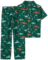 2-Piece Dinosaur Coat Style Pyjamas