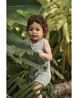 Baby Waffle Knit Romper Made with Organic Cotton