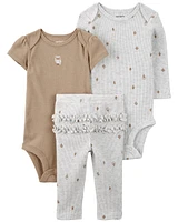 Baby 3-Piece Owl Little Character Set