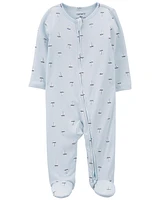 Baby Sailboat Zip-Up PurelySoft Sleeper Pyjamas