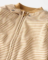 Baby Organic Cotton Rib Sleeper Pyjamas Stripes