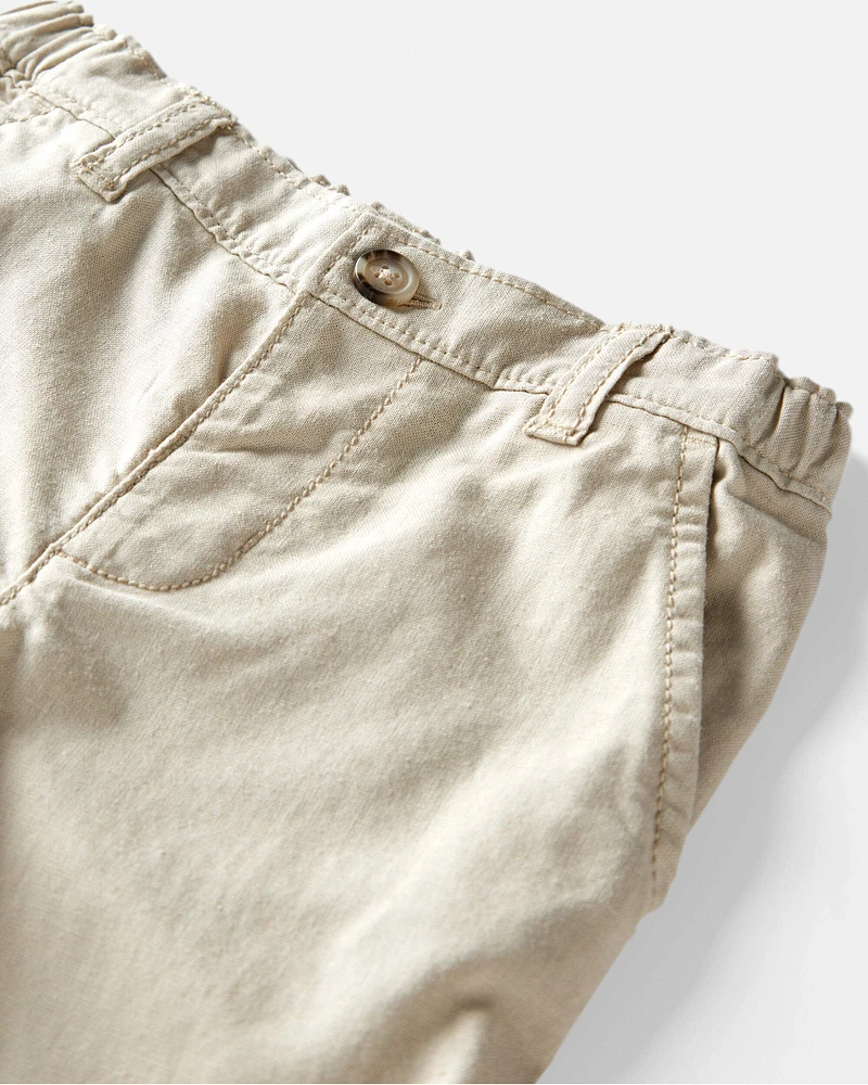 Toddler Linen Pants Made with Organic Cotton