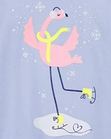 Toddler Flamingo Long-Sleeve Graphic Tee