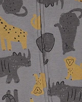 Baby Safari Animal 2-Way Zip Sleeper Pyjamas