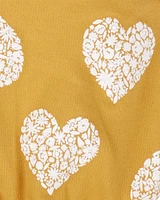 3-Piece Yellow Heart Little Vest Set