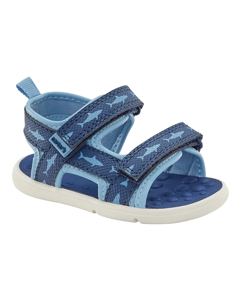 Baby Every Step® First Walker Shark Sandals - Blue