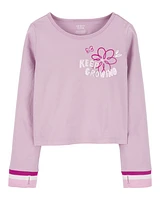 Kid Keep Growing Floral Long-Sleeve Tee