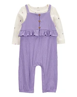 Baby 2-Piece Long-Sleeve Tee & Coverall Set