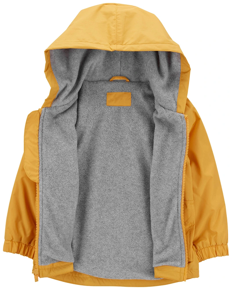 Toddler Fleece-Lined Rain Jacket