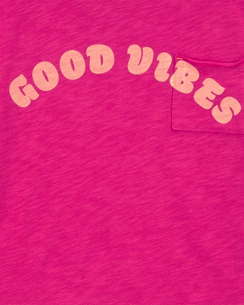 Kid Good Vibes Pocket Tee