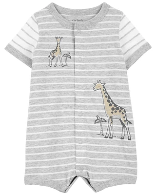 Baby Giraffe Snap-Up Romper