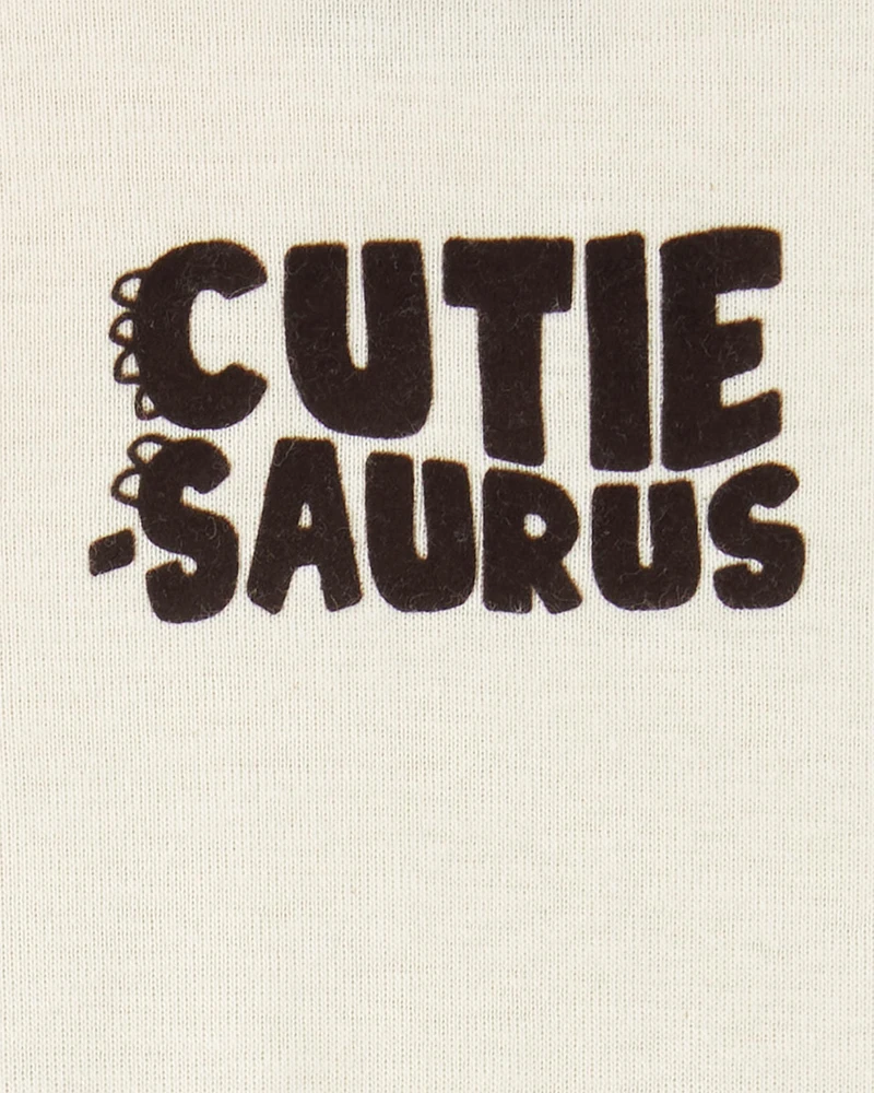 Baby 5-Pack Striped Dinosaur Short-Sleeve Bodysuits