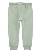 Baby Pull-On Quilted Joggers - Green