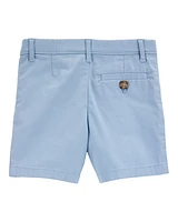 Toddler Stretch Chino Shorts - Blue