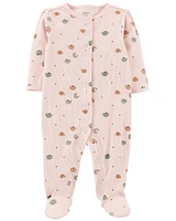 Baby Apples 2-Way Zip Cotton Sleeper