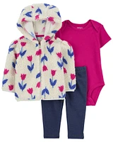 3-Piece Floral Little Jacket Set