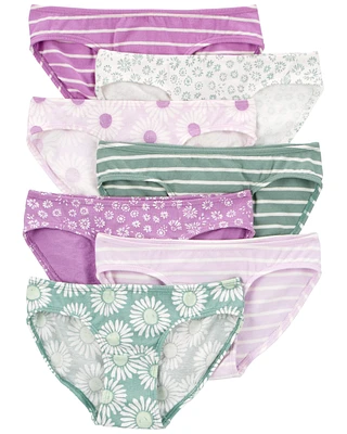 Kid 7-Pack Bikini Stretch Cotton Undies