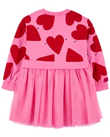 Toddler Heart Long-Sleeve Dress