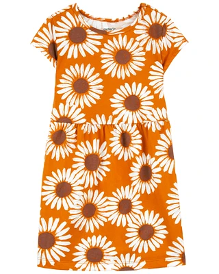 Toddler Sunflower Cotton Dress