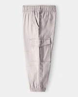 Toddler Boy Cotton Fashion Cargo Pants - Grey