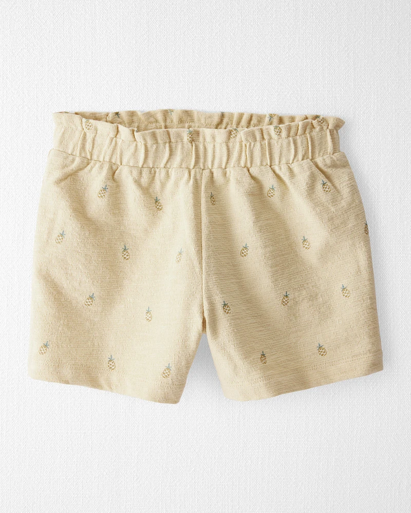Girls 2-Piece Pineapple-Print Set Made with Organic Cotton