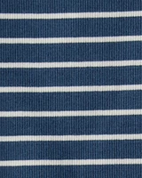Toddler Organic Cotton Pyjama Set Stripes-Blue