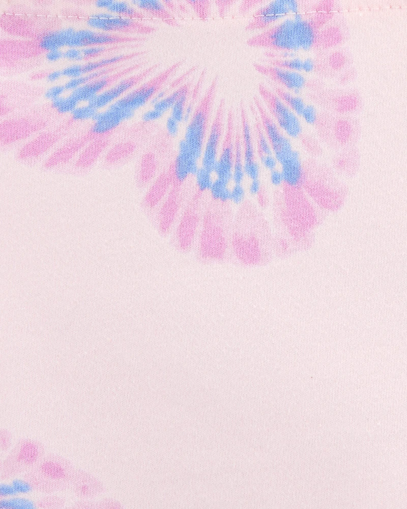 Baby Heart Print Bike Shorts - Pink
