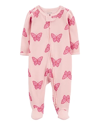 Baby Butterfly 2-Way Zip Thermal Sleeper