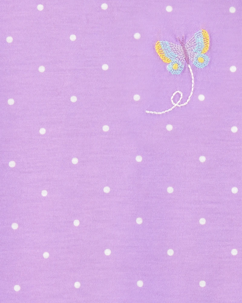 Girls 2-Pack Butterfly Nightgowns - Purple