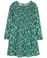 Kid Floral Long-Sleeve Dress