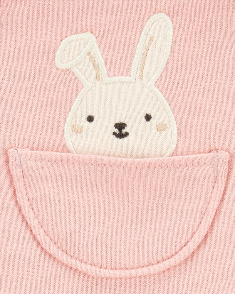 Baby 2-Piece Bunny Bodysuit & Jumper Set - Pink