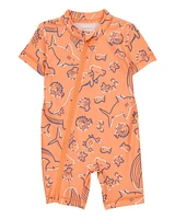 Baby 1-Piece Whale Print Rashguard
