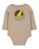 Baby Dino-Mite Dude Dinosaur Long-Sleeve Bodysuit