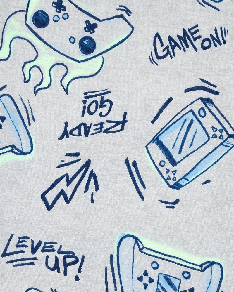 Kid 4-Piece Gamer Cotton Pyjamas